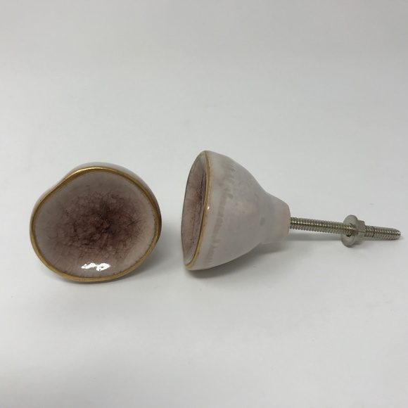 Anthropologie Other Ocean Crater Door Knobs In Mauve Poshmark